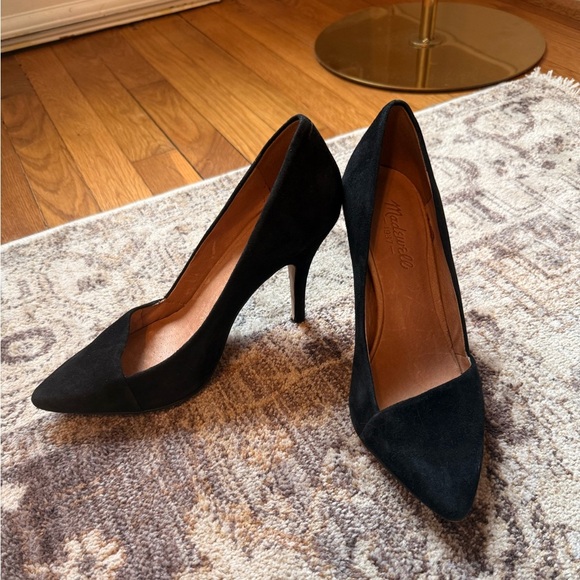 Madewell Shoes - Madewell Mira Black Suede Pumps